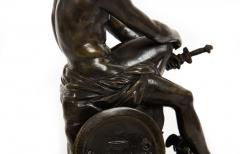 Italian Grand Tour Bronze Sculpture of Ludovisi Mars Ares after Antiquity - 4416584