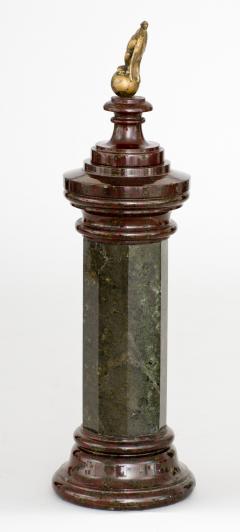 Italian Grand Tour Marble Column Circa 1880 - 1662726