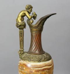 Italian Grand Tour Onyx and Bronze Ewer - 4128865