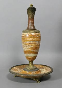 Italian Grand Tour Onyx and Bronze Ewer - 4128866