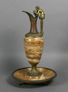Italian Grand Tour Onyx and Bronze Ewer - 4128926