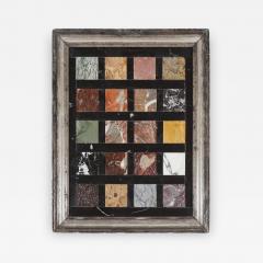 Italian Grand Tour Pietra Dura Specimen Marbles Framed Plaque - 791595