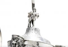 Italian Grand Tour Silver Table Library Lamp Depicting Mercury Rome 1830 - 2725989