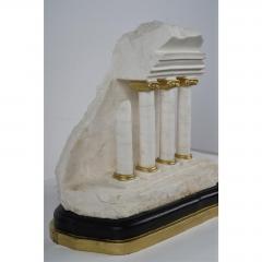 Italian Grand Tour Style Carved Marble Stone Ruins Sculpture - 1734732
