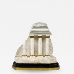 Italian Grand Tour Style Carved Marble Stone Ruins Sculpture - 1735005