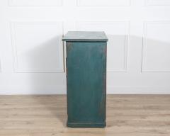 Italian Green Lacquered Bedside Table in Fir Wood Circa 1830 - 4381198