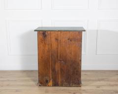 Italian Green Lacquered Bedside Table in Fir Wood Circa 1830 - 4381202