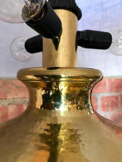 Italian Hammered Brass Table Lamp - 571812
