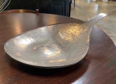 Italian Hammered Solid Silver Bowl or Tray 1950s - 1224327