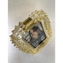 Italian Hand Made Picture Frame Gold Murano Glass - 4303124