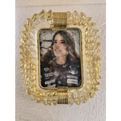 Italian Hand Made Picture Frame Gold Murano Glass - 4303129