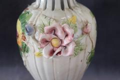 Italian Hand Painted Ceramic Vase by Bassano - 3519772