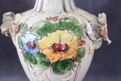 Italian Hand Painted Ceramic Vase by Bassano - 3519773