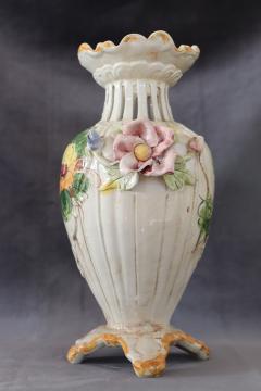 Italian Hand Painted Ceramic Vase by Bassano - 3519774