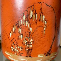 Italian Hand Painted Chinoiserie Ice Buckets 1950 s - 3042034