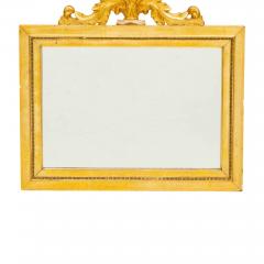 Italian Hand Painted Giltwood Frame Louis XVI Style Wall Mirror - 3534828