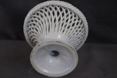 Italian Hand Painted Porcelain Decorative Basket - 3525375