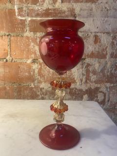 Italian Handcrafted Chalice in Blown Murano Glass 1970 - 2330428