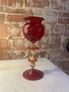 Italian Handcrafted Chalice in Blown Murano Glass 1970 - 2330429