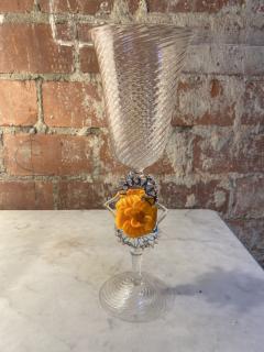 Italian Handcrafted Chalice in Blown Murano Glass 1970 - 2332780