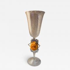 Italian Handcrafted Chalice in Blown Murano Glass 1970 - 2333178