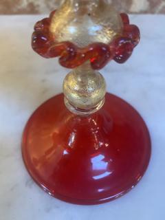 Italian Handcrafted Murano Red Glass 1970s - 2330159