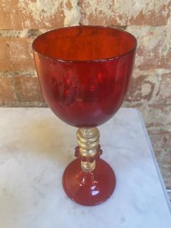 Italian Handcrafted Murano Red Glass 1970s - 2330160