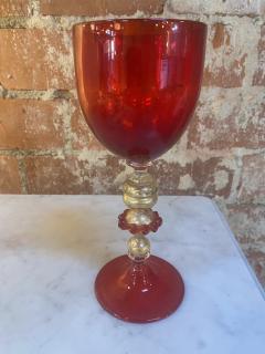 Italian Handcrafted Murano Red Glass 1970s - 2330161