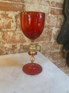 Italian Handcrafted Murano Red Glass 1970s - 2330165
