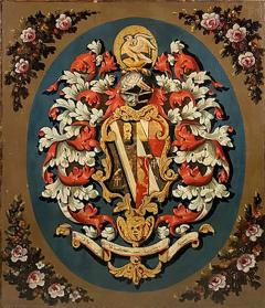 Italian Heraldic Crest 18th Century - 4703634