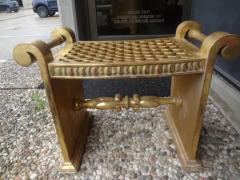 Italian Hollywood Regency Giltwood Bench - 3700203