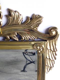 Italian Hollywood Regency solid brass mirror by Decorative Arts Inc  - 2063776