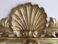 Italian Hollywood Regency solid brass mirror by Decorative Arts Inc  - 2063779