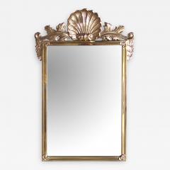 Italian Hollywood Regency solid brass mirror by Decorative Arts Inc  - 2064393