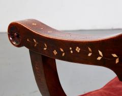 Italian Inlaid Folding Chair - 2871774
