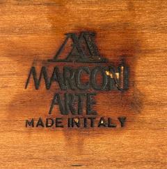 Italian Inlaid Side Tables with Bronze Mounts by Marconi Arte Pair - 4507376