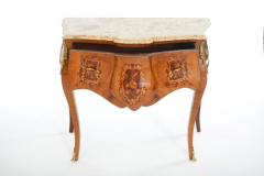 Italian Kingwood Marble Top Bombe Commode - 2472281