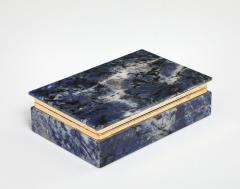 Italian Lapis Lazuli and Brass Box circa 1970 - 4080239