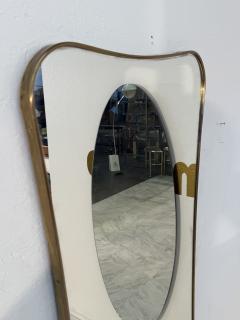 Italian Large Brass Framed Wall Mirror 1950s - 4356676