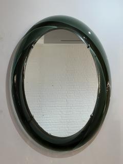 Italian Large Oval Glass Framed Wall Mirror - 2329350