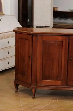 Italian Late 18th Century Cherry Sideboard with Four Doors and Canted Sides - 3538466