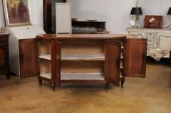 Italian Late 18th Century Cherry Sideboard with Four Doors and Canted Sides - 3538470