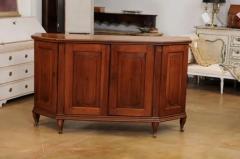 Italian Late 18th Century Cherry Sideboard with Four Doors and Canted Sides - 3538476