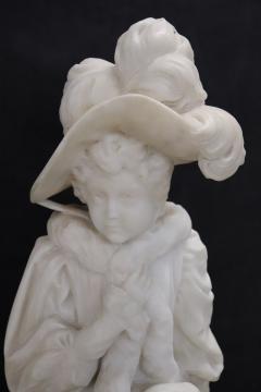 Italian Late 19th Century White Marble Antique Sculpture - 3874733