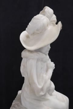 Italian Late 19th Century White Marble Antique Sculpture - 3874735