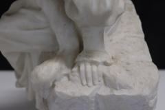 Italian Late 19th Century White Marble Antique Sculpture - 3874739