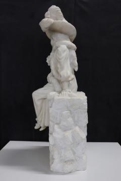 Italian Late 19th Century White Marble Antique Sculpture - 3874740