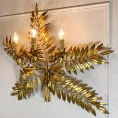 Italian Laurel Leaf Wall Light 1950s - 3098120