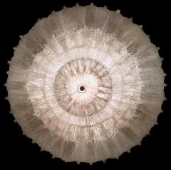 Italian Leaves Murano Glass Ceiling Light or Flush Mount - 2865494