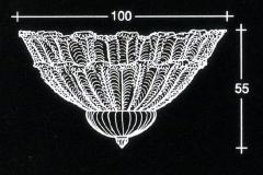 Italian Leaves Murano Glass Ceiling Light or Flush Mount - 2865505